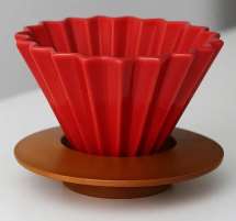 Kırmızı Dripper Ahşap Standlı
