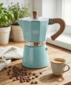 Moka Pot (6 Cup) — Turkuaz