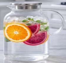 1800 ml. Borosilikat Cam Sürahi