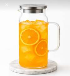 1800 ml. Borosilikat Cam Sürahi